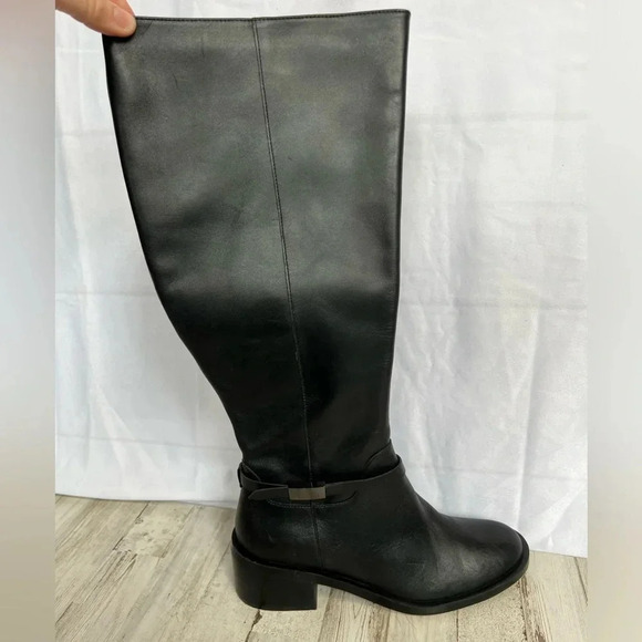 Linea Paolo Kamile Knee High Riding Boot in Black Size 9 - Picture 3 of 15